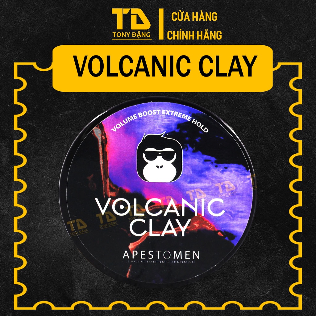 Sáp Vuốt Tóc Nam Volcanic Clay (Phiên Bản Nắp Nhựa) S6 80G CAO CẤP, giữ nếp tóc , tạo kiểu tóc