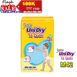 [GIADINHHAOHAO SALE] Tã Quần UniDry Gói Đại M42 - Gói 42 Miếng - Cho bé 6-10kg