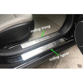 Bộ ốp bậc trong và ngoài xe CRUZE 2009-2018 (mẫu inox)