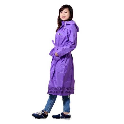 Áo mưa măng tô nữ Sơn Thủy - áo mangto thời trang cao cấp đi mưa K19