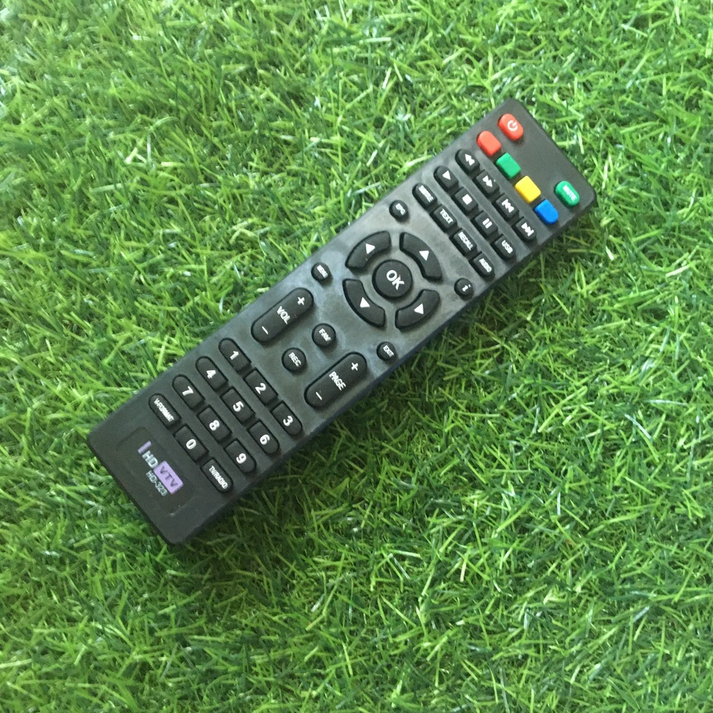 Điều khiển đầu thu Hùng Việt HD VTV mã HD-323 Đầu bấm dùng đầu thu Hùng Việt HD VTV mã HD-323