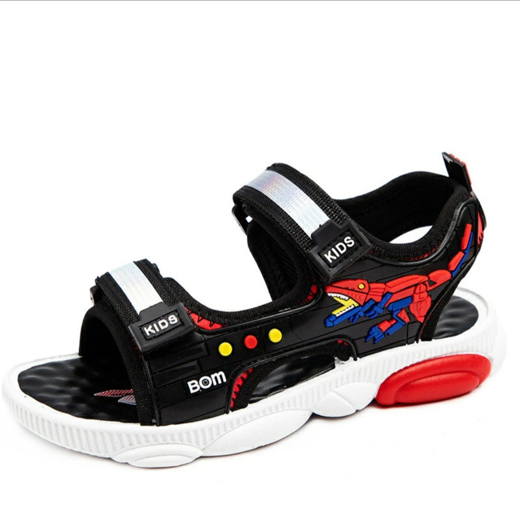 SIZE 32-37 SANDAL đi học bé trai 6-10 tuổi có lót matxa chân siêu êm mã A36 (video thật )