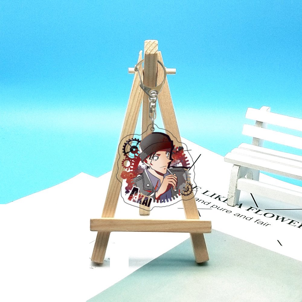 (Mica trong acrylic) Móc khóa THÁM TỬ LỪNG DANH CONAN ver BÁNH RĂNG CƯA Detective Conan anime chibi dễ thương xinh xắn