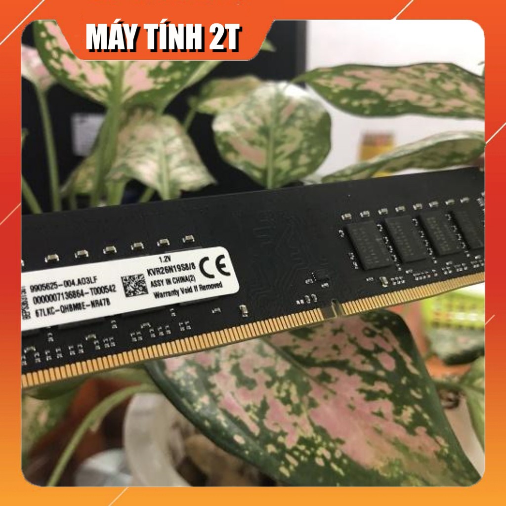 RAM Kingston 8GB DDR4 Bus 2400 MHz mới bảo hành 3 năm- Máy Tính 2T