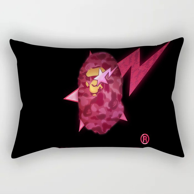 .Bape Vỏ Gối In Họa Tiết Sáng Tạo Kích Thước 30x50 / 50x75cm