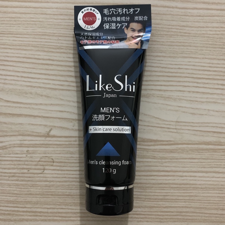 Sữa Rửa Mặt Nam Nhật Bản LIKESHI Sạch Mụn , Dầu Nhờn , Thải Độc Da Hàng Chính Hãng 120ml