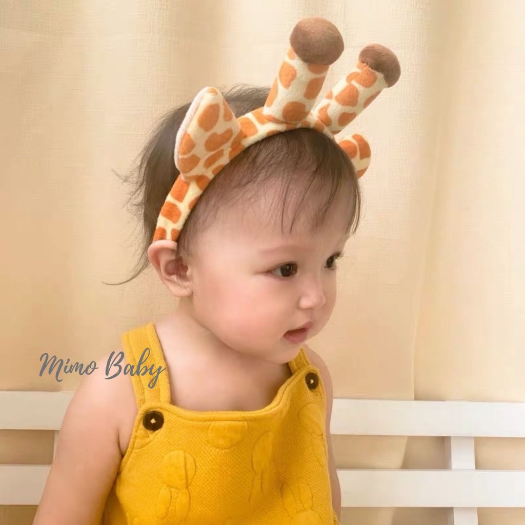 Bờm cài tóc hoạt hình hươu vàng đáng yêu cho bé Mimo baby BD32