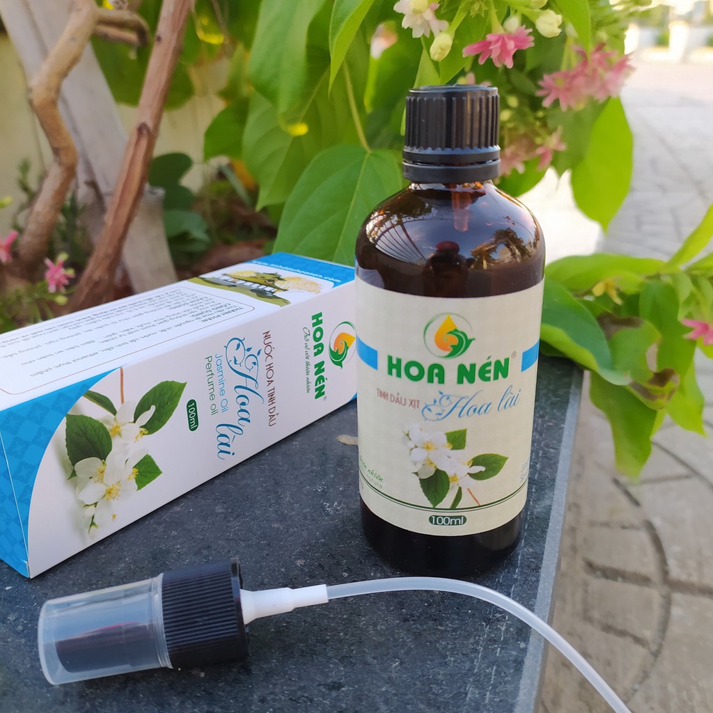 Tinh dầu hoa nhài Hoa Nén 100ml dạng xịt phòng_Giúp khử mùi, tạo hương thơm dịu nhẹ, quyến rũ