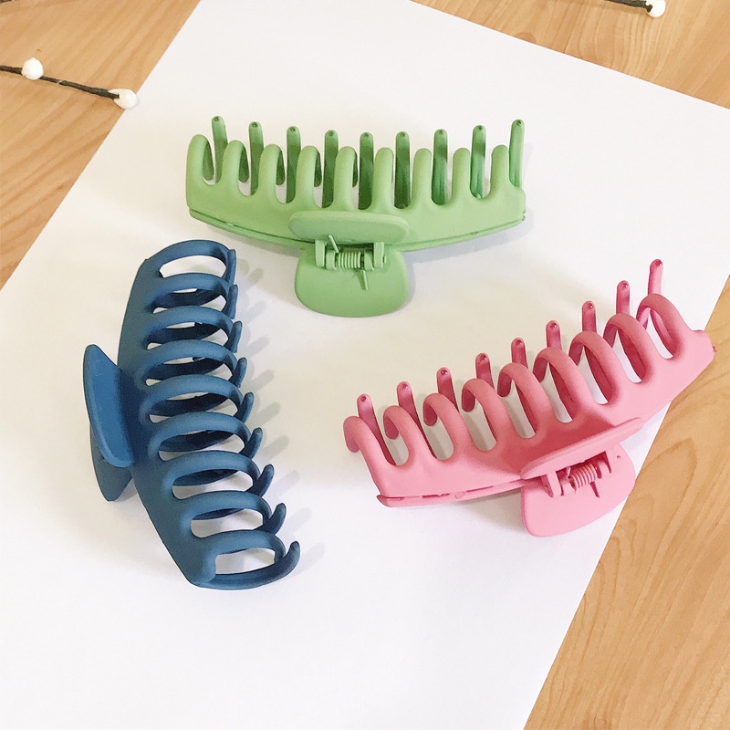 Mới Kẹp Tóc 11cm Màu Nhám Đơn Giản Đa Năng Dành Cho Nữ