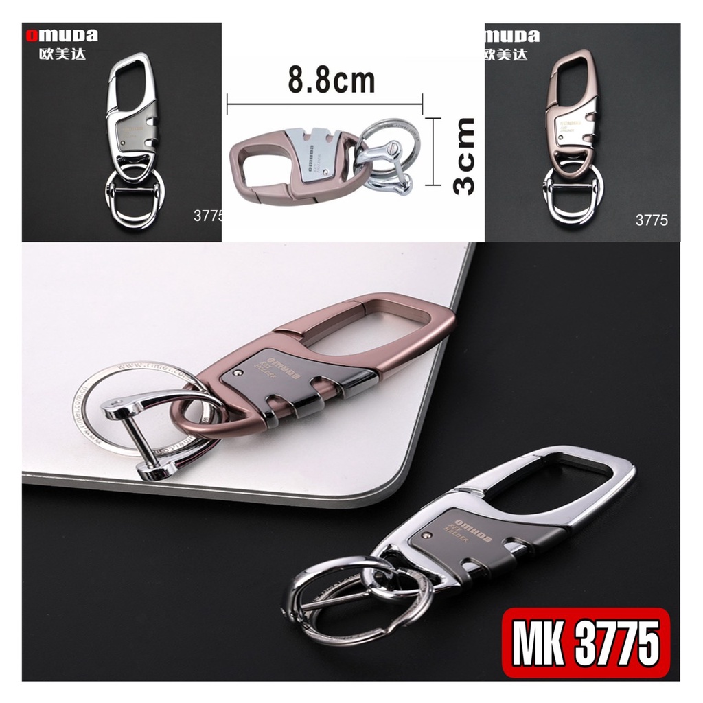 Móc khoá xe máy ô tô OMUDA có chốt móc đĩa quần inox cao cấp, độ bền cao, tinh xảo sắc nét