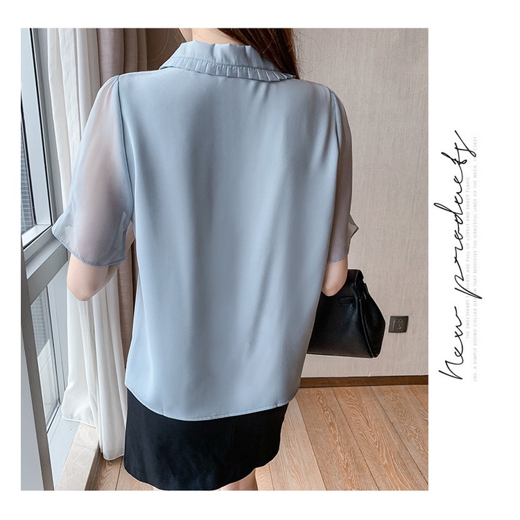 G98035 Áo chiffon nữ hè ngắn tay hàng nhập Thời trang Dương