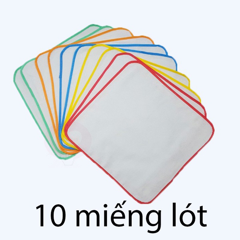 Set 10 miếng lót 2 lớp chống thấm cao cấp Doreamon 30x30cm