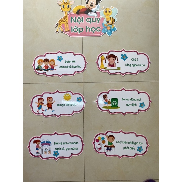 Nội quy lớp học mầm non