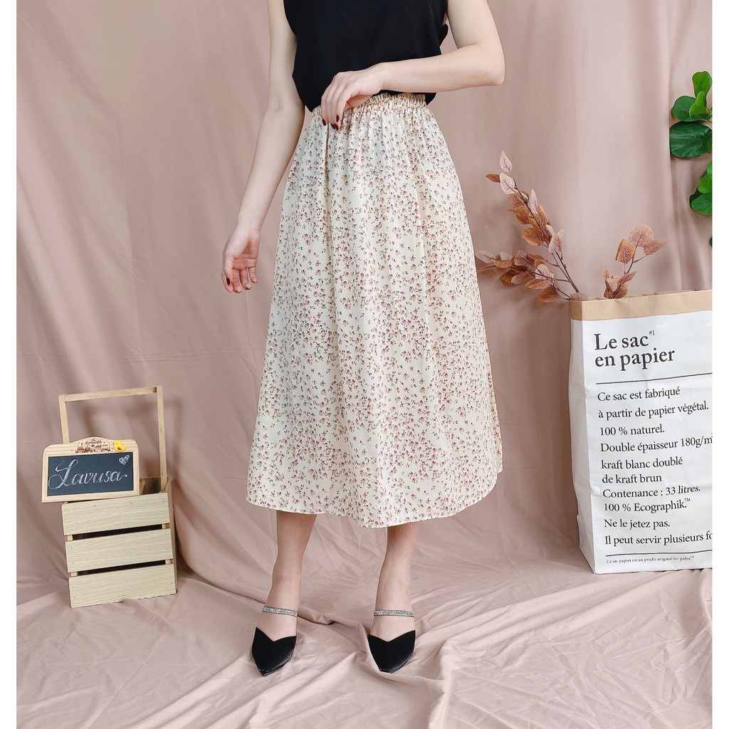 Chân Váy Hoa Nhí Chun Sau Nhiều Màu 🐷FREESHIP🐷 Chân Váy Dài Vintage LAVUSA Chất Voan Nhật Cực Mát | BigBuy360 - bigbuy360.vn