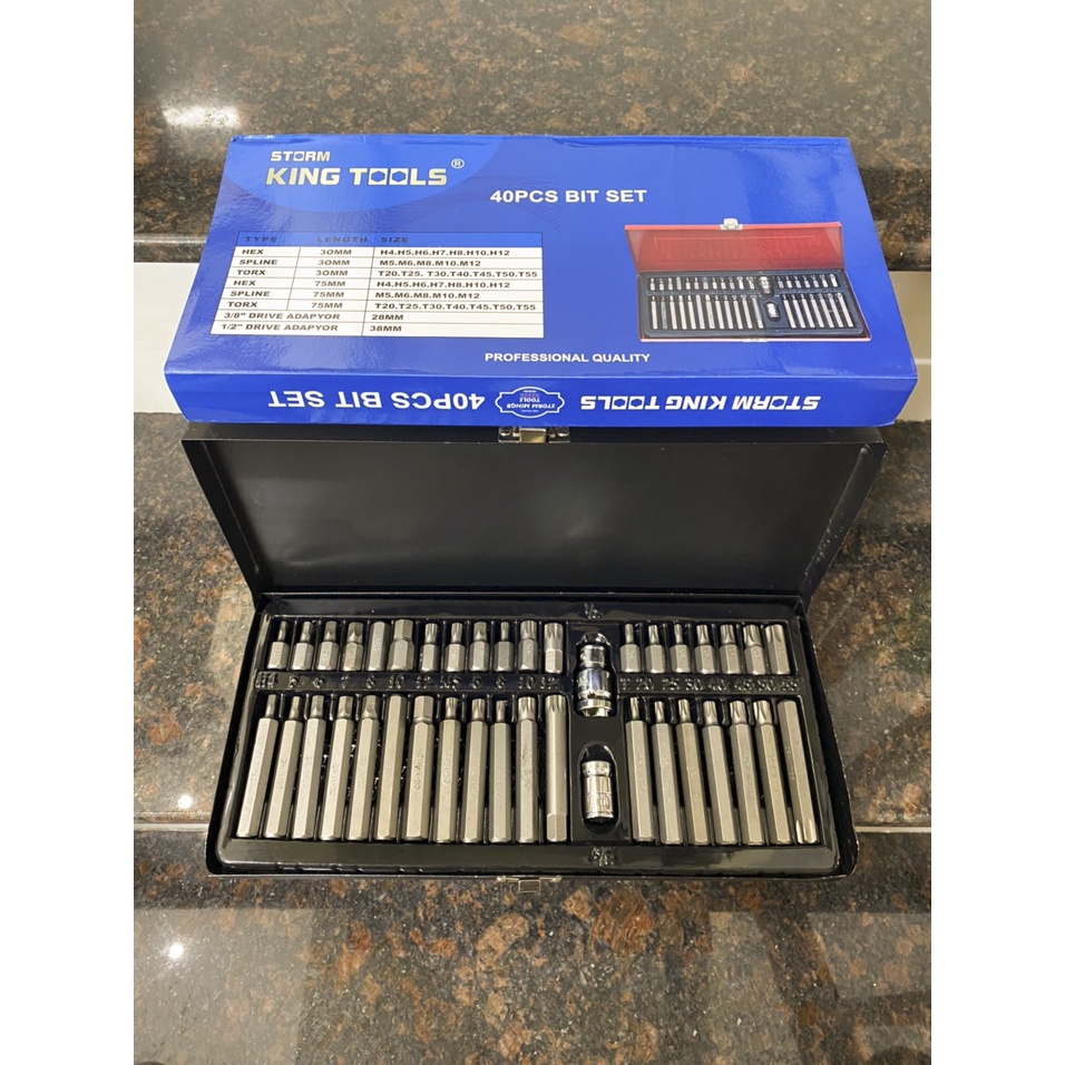 Bộ lục giác 40 món KING TOOS đa năng - Thiết kế chuyên nghiệp, tiện dụng - dụng cụ sửa chữa đa năng - BH 1 đổi 1