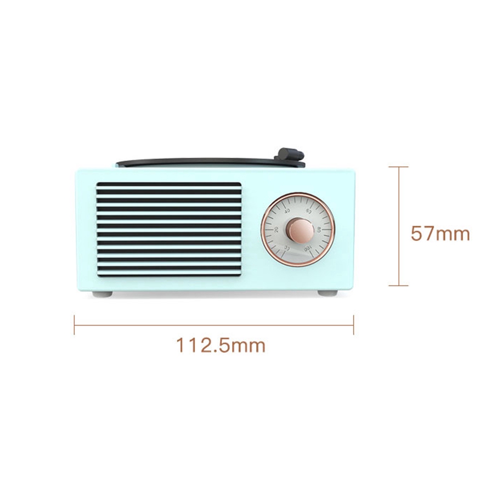 Retro Bluetooth Wireless Speaker Nostalgic Record Player bluetooth speaker rotating mini cd can remove Desktop Wireless Multi-function Mini Portable Speaker Creative Birthday Gift XSC Audio