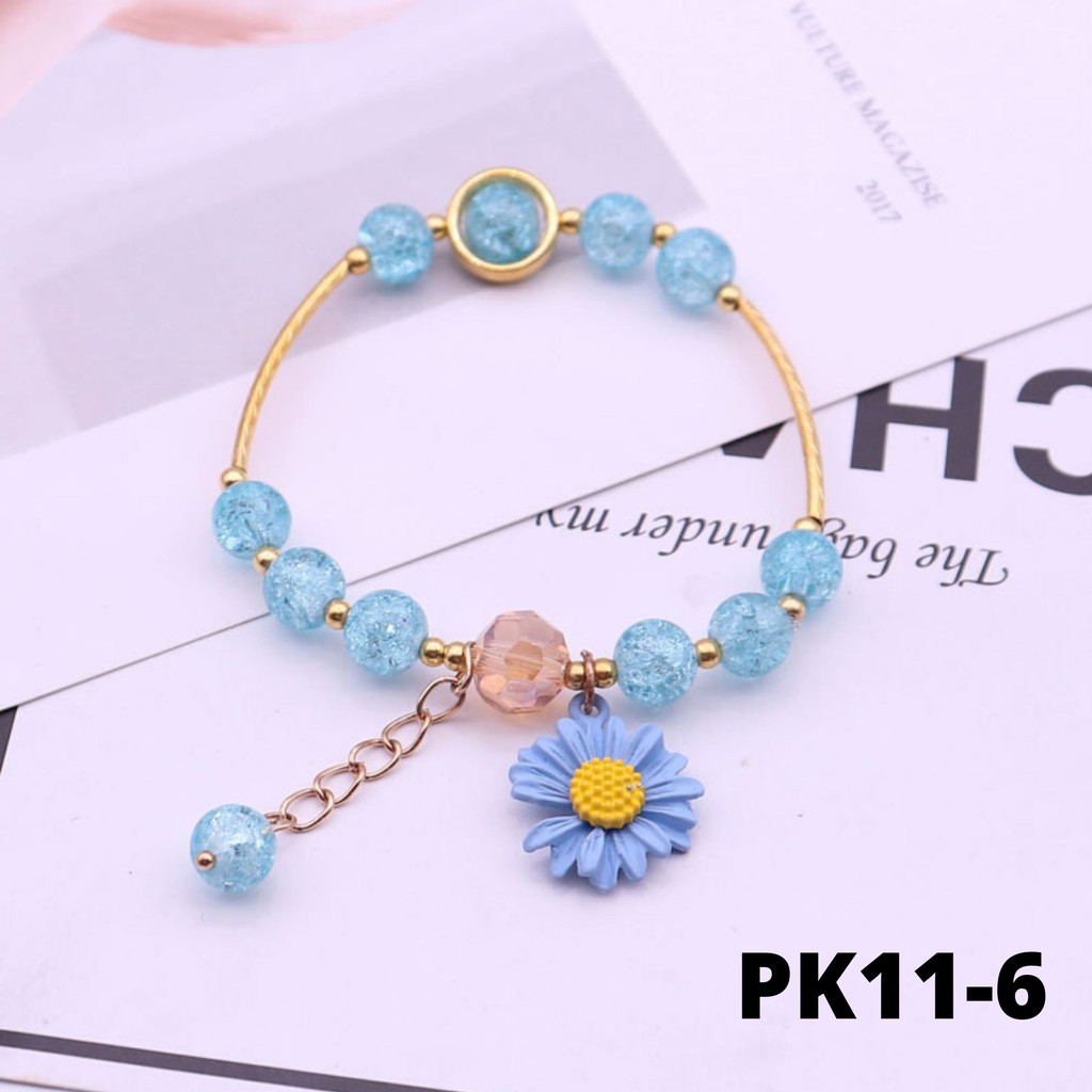 [Mã FAJGT8 giảm 15% đơn 99K] Vòng tay nữ hoa cúc Hot Trend PK11 Miucho | BigBuy360 - bigbuy360.vn