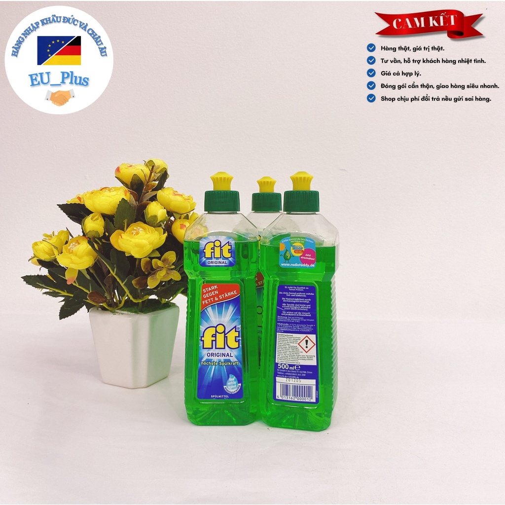 [Hàng Đức] NƯỚC RỬA BÁT FIT TỪ TỰ NHIÊN Chai 500ml/ 750ml