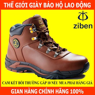 Giày bảo hộ hàn quốc ziben 188 chất da thật, chống thấm nước, đế chống trơn trượt