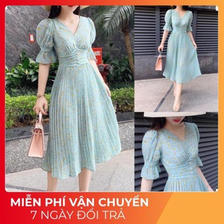 (FREESHIP+ẢNH THẬT) VÁY DỰ TIỆC VÁY HOA DẬP LY V1524