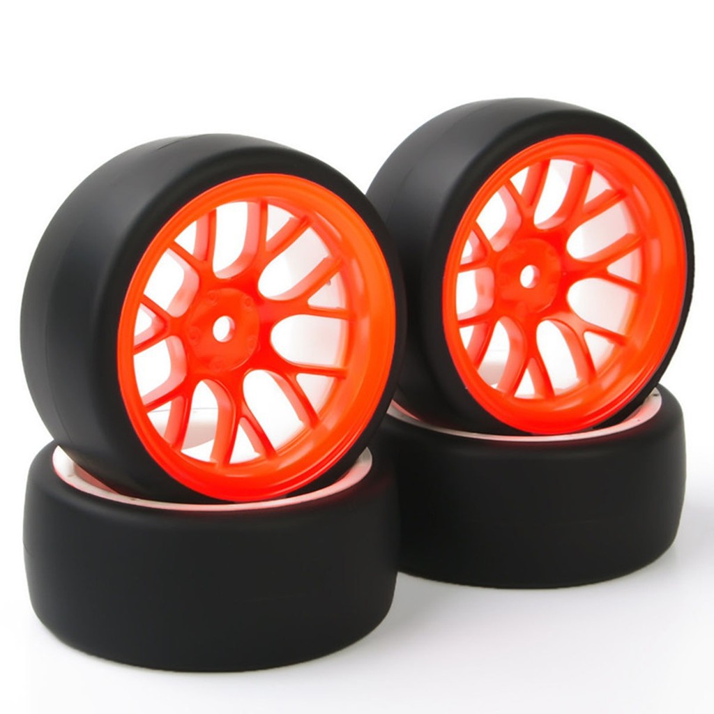 Bộ 4 Bánh Xe Đồ Chơi 12Mm Tỉ Lệ 1 / 10 Cho Hsp Hpi Rc