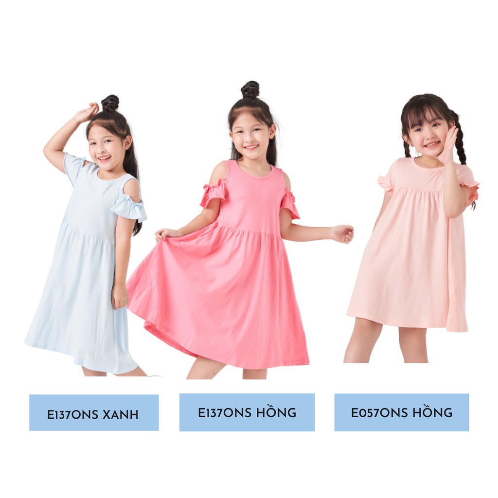 Đầm Cotton Cộc Tay Cho Bé Gái (2 - 9 Tuổi) K's Closet E057ONS, E137ONS TMMN