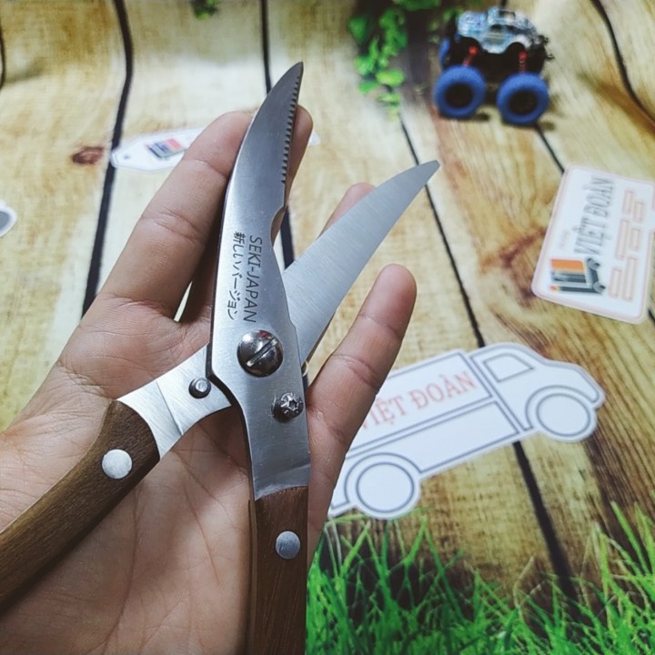 Kéo cắt gà, kéo Nhật Seki, lưỡi kéo sắc khỏe KT: 25x5 cm (ảnh thật)