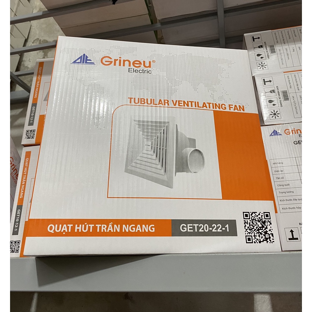 Quạt thông gió âm trần Grineu Get 10-12-1 , GET 20-22-1