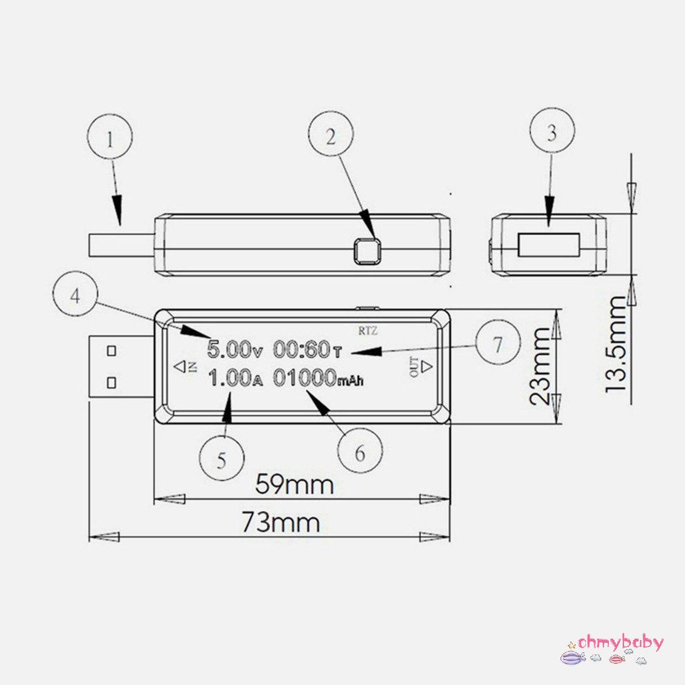 KWS-V21 USB Máy đo công suất điện áp hiện tại Điện áp phát hiện điện áp hiện tại [8/20]