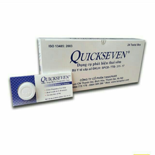Combo 1 hộp 24 que thử thai Quickseven