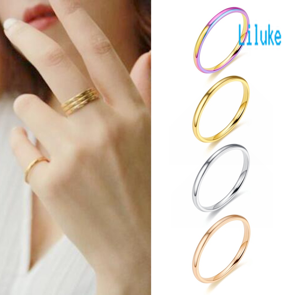Nhẫn Đeo Ngón Tay Thiết Kế Đơn Giản Thanh Lịch Cho Nữ