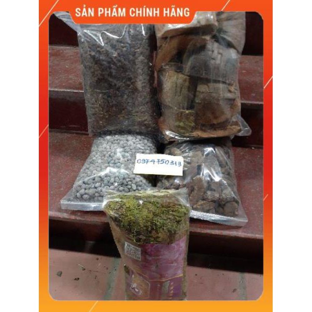 Bộ 5 gói giá thể và phân bón trồng lan