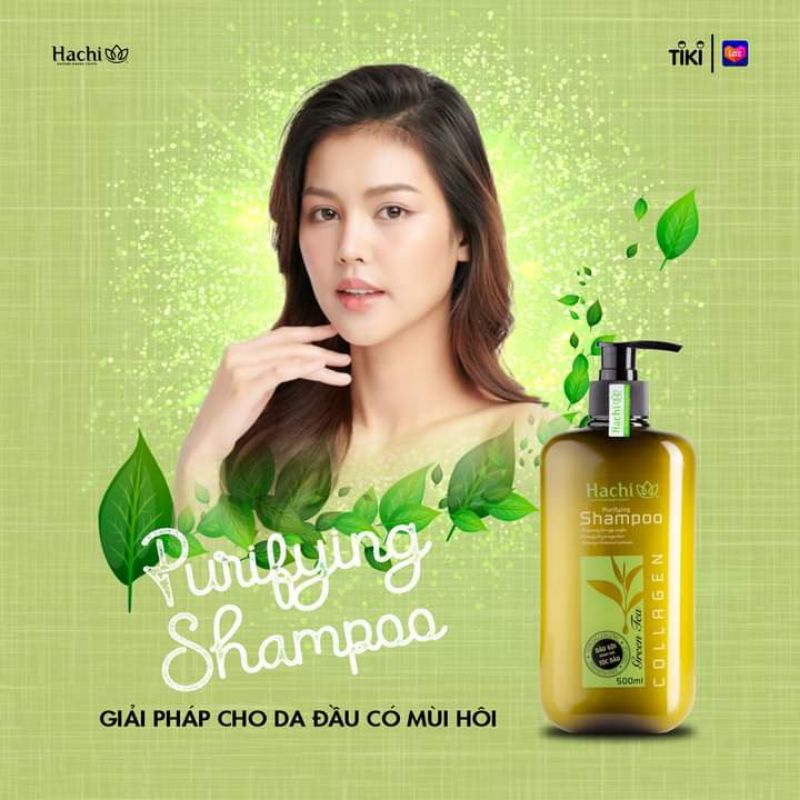 DẦU GỘI XẢ HACHI TRÀ XANH GREEN TEA DÀNH CHO TÓC DẦU HÔI DA ĐẦU