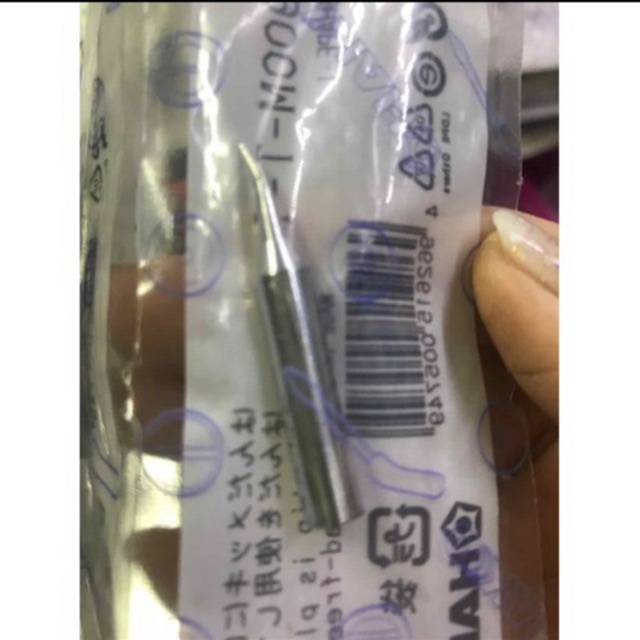 2 chiếc mũi hàn 936 đầu cong