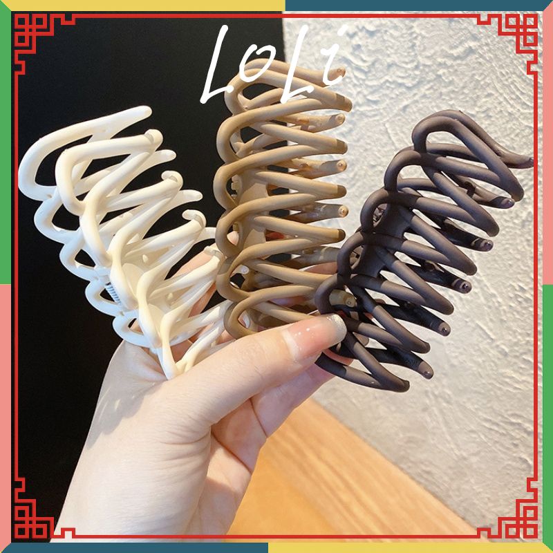Kẹp tóc càng cua cỡ lớn thiết kế độc đáo phong cách Hàn Quốc