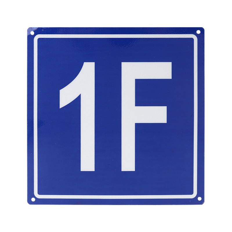 Biển Báo Sàn Nhà Bằng Nhôm 7 8 Inches 1F Đến 10F Chuyên Dùng Cho Trường Học / Văn Phòng