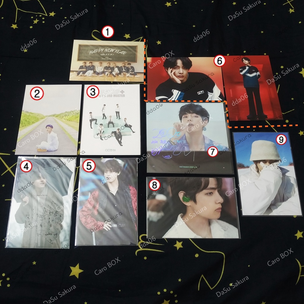 BTS V Taehyung Postcard