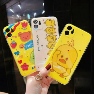 Ốp điện thoại họa tiết vịt vàng dễ thương cho iPhone 12 Pro Max 12 Mini 11 Pro Max 6 6s 7 8 Plus SE 2020 Xs Max XR