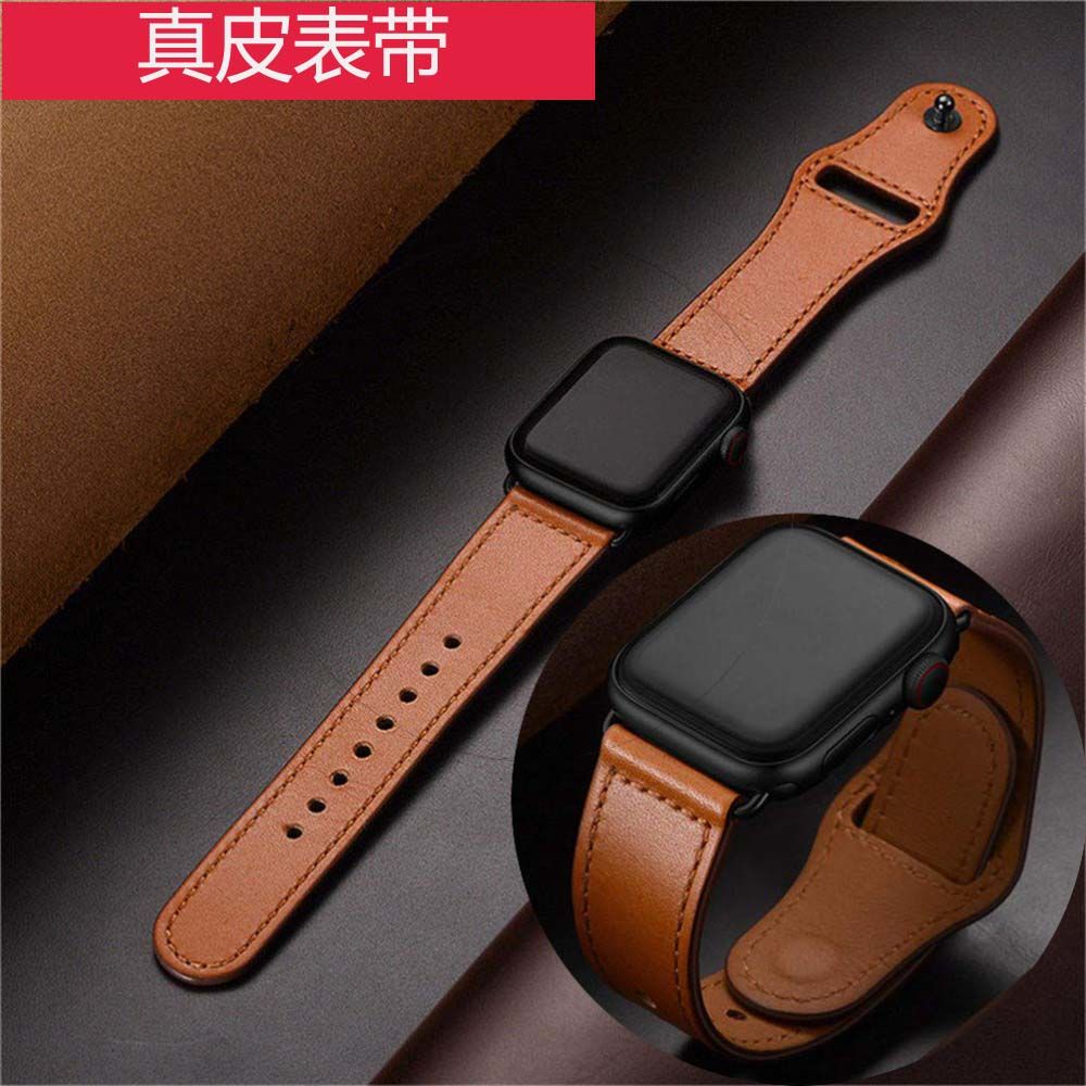 Dây đeo thay thế cho đồng hồ thông minh Apple Watch SE 654321Dây đeo thay thế bằng da thật cho đồng hồ thông minh 38 42 40 44