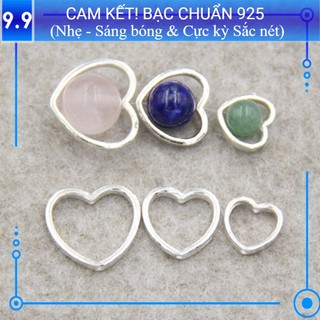Charm bạc s925 bọc trái tim ch002