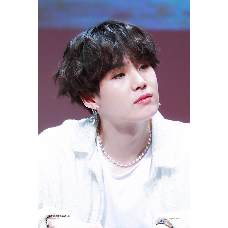 Dây chuyền và lắc tay titan xích nối Suga BTS không gỉ