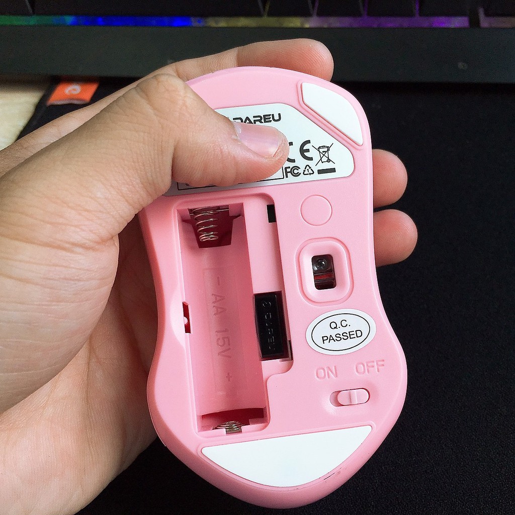 Chuột không dây DAREU LM115G Pink -Chính Hãng | BigBuy360 - bigbuy360.vn