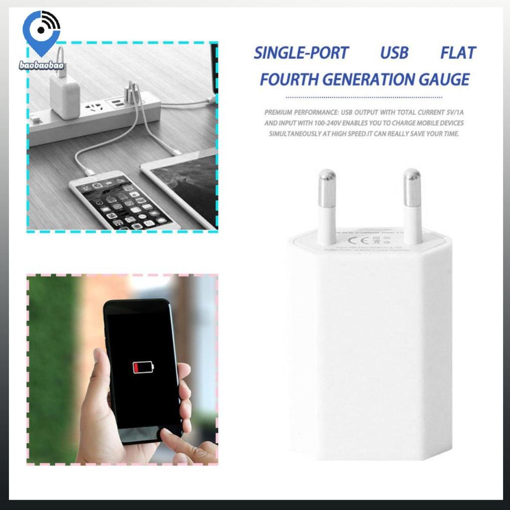 USB Cable Wall Travel Charger Power Adapter USB C 500ma Cable EU Plug