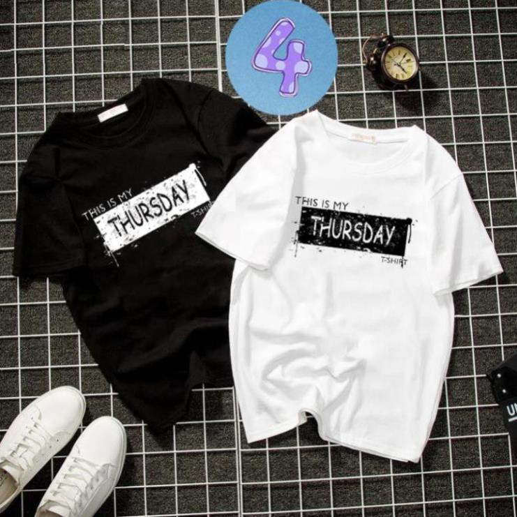 Album 12 - áo thun unisex 7 ngày trong tuần phong cách cá tính vải dày mịn