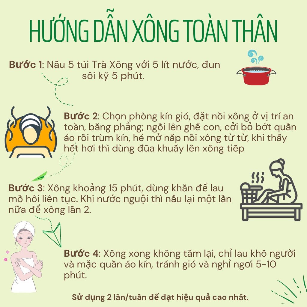 Xông Hơi, Xông Mặt Thảo Dược Dạng Túi Lọc