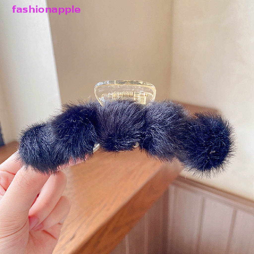 Kẹp Tóc Lông Giả Mềm Mại Cho Nữ