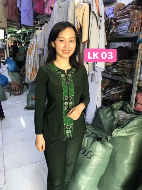 Đồ lam Đi chùa #áo lam Đi chùa #đồ bộ Đi chùa
