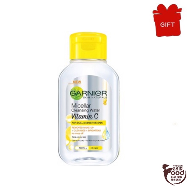 [HB GIFT] Nước Tẩy Trang Làm Sáng Da Garnier Micellar Cleansing Water Vitamin C 50ml