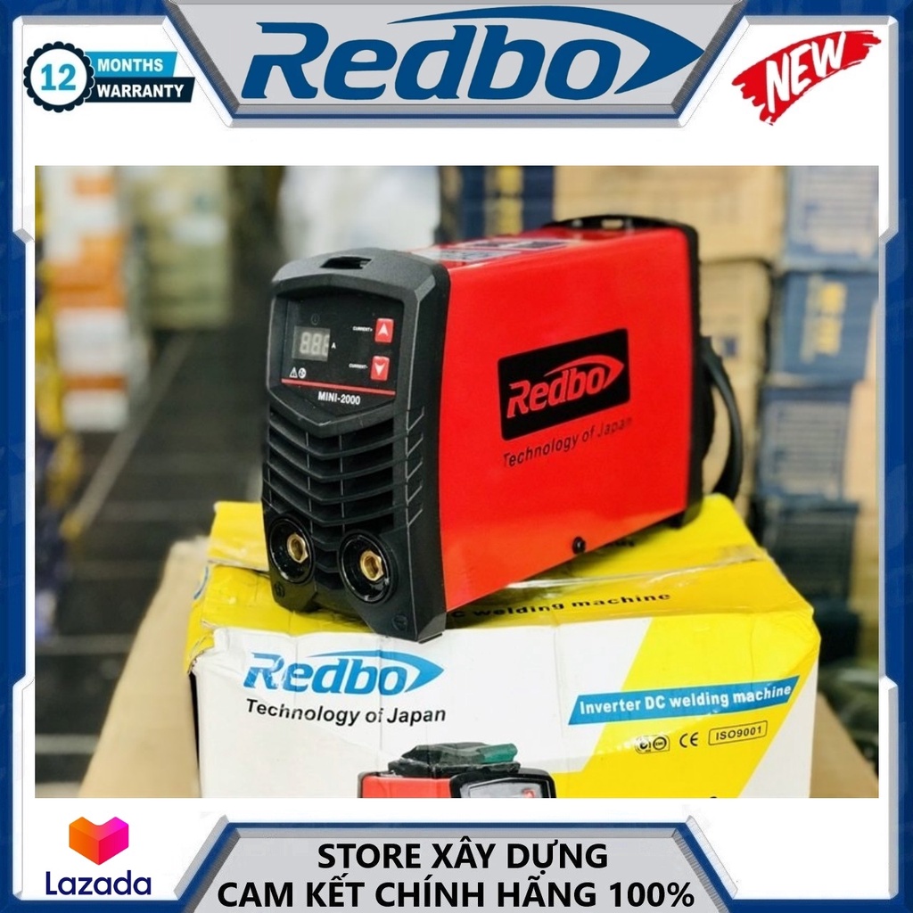 MÁY HÀN ĐIỆN TỬ INVENTER REDBO MINI-2000 (ĐỎ) - HÀNG CHÍNH HÃNG