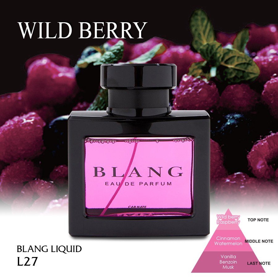 [Mã BMBAU50 giảm 10% đơn 99k] Nước Hoa Ô Tô CARMATE Blang Liquid L27 Wild Berry 70ml Nhập Khẩu Chính Hãng